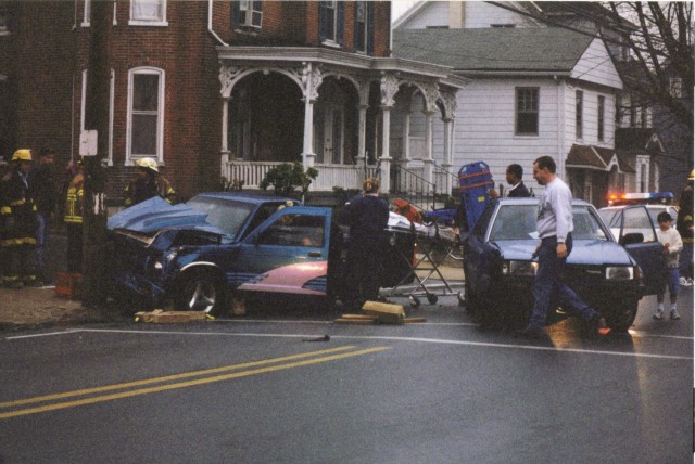 Accident Main and Broad St. (Now Maple St.)