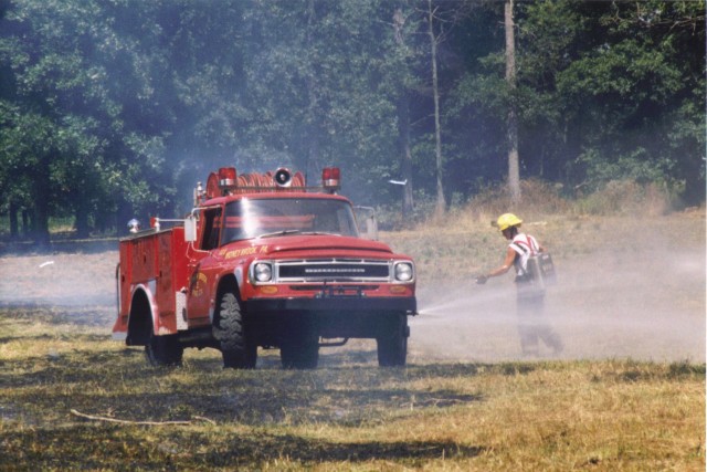 33-8 side sprayers and Indian Tank in operation