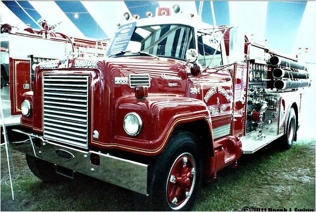 1970 International / Hahn / Pierce

1250 gpm pump, 500g water tank. Water supply engine. Was originally delivered 01/22/71.
Was the first diesel owned by the Honey Brook Fire Company.

Shown here at the Fire Expo in Lancaster, PA after being refurbished by Pierce Manufacturing in 1987