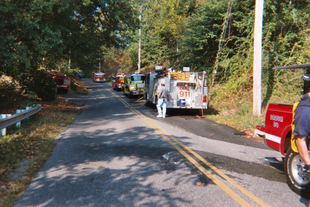 Brush 33 assisting Thorndale on a large brush fire