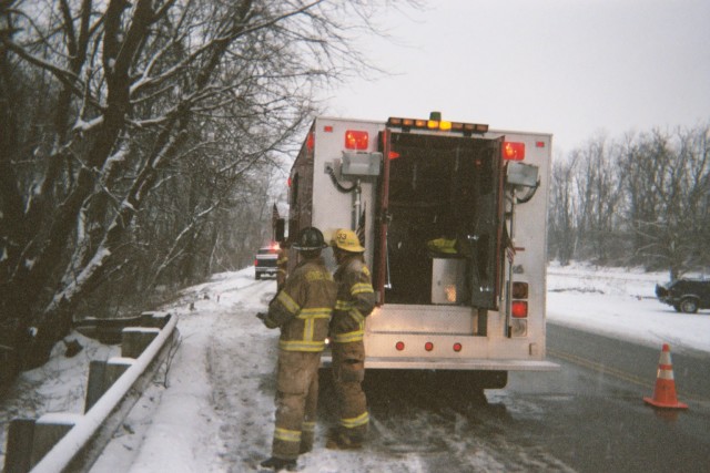 Snowy day MVA  Rt. 322 west