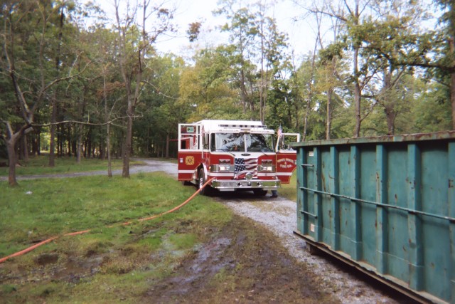 Brandywine Meadows Campground trailer fire