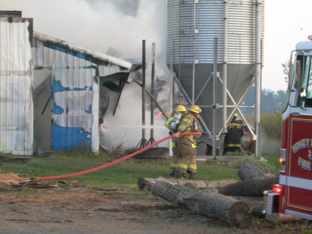 September Rd. barn fire