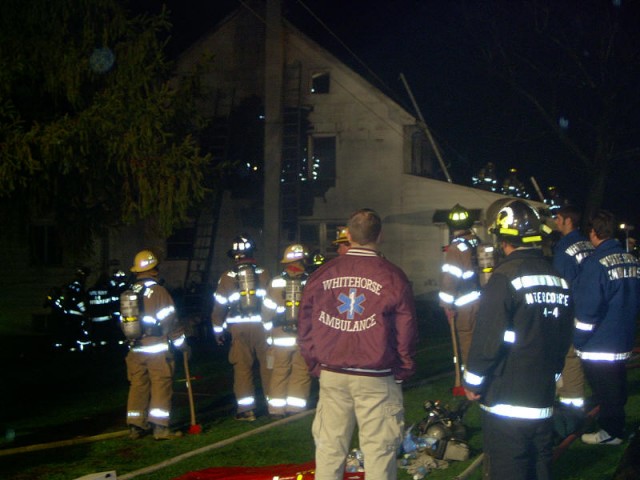 Honey Brook crew in manpower pool at a White Horse dwelling fire