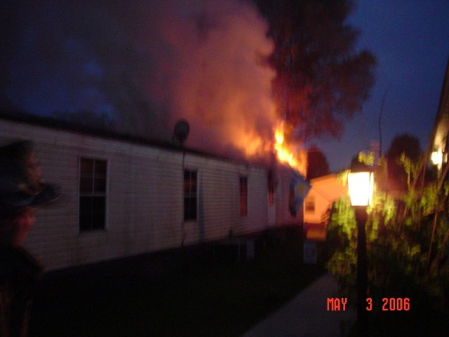 Mobile Home fire- May 2006