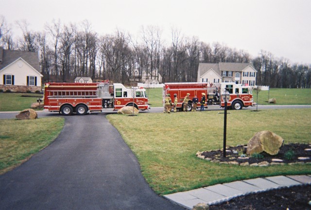 Chimney fire off Dampman Road