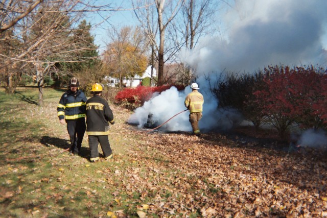 Extinguishing the tractor