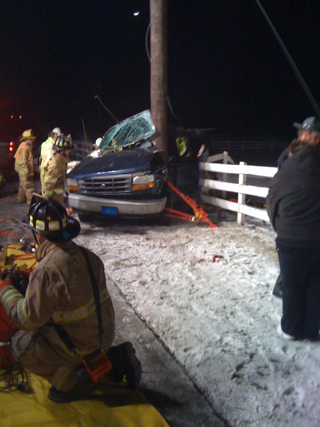 Motorist Trapped After Accident - Honey Brook Fire Company